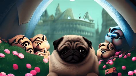 Walt Disney Pug Movie Poster · Creative Fabrica