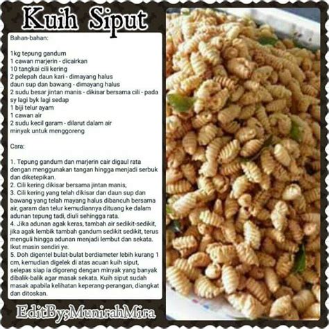 Kuih siput | Snacks dishes, Food recipies, Savory snacks