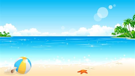 Beach Cartoon Wallpapers - Wallpaper Cave