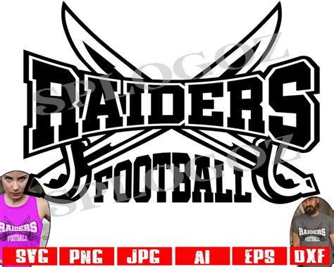 Raiders Football Svg, Raider Football Svg, Raider Svg, Raiders Svg ...