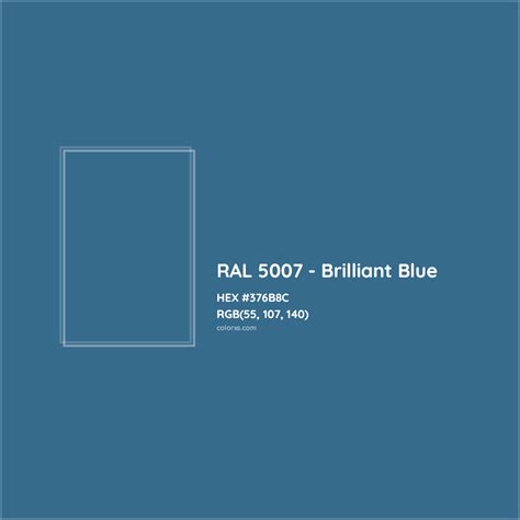 RAL 5007 - Brilliant Blue Complementary or Opposite Color Name and Code ...