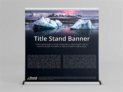 Extra Wide - Roll Up Banner Stand Mock-Up by MassDream Studio on Dribbble