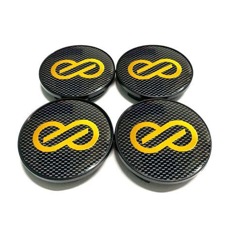 4pc 68mm Enkei logo Sticker Car Modified Wheel Center Cover Rim Hub Cap ...