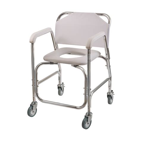 DMI Shower Transport Chair, Commode Chair for Toilet, Shower Chair with ...