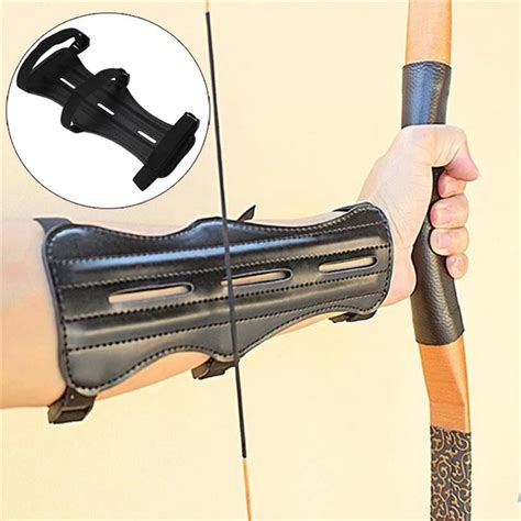 Cowhide Archery Equipment Arm Guard Protection Forearm Safe Adjustable ...