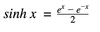 sinh() function in C++ - CodeSpeedy