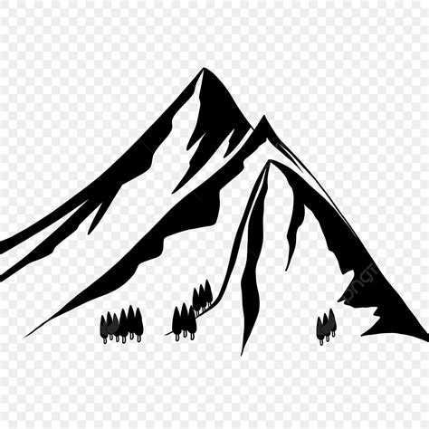 Clips Silhouette PNG Free, Silhouette Woods Mountains Clip Art ...