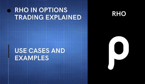 What is Rho in Options Trading ? [ Use Cases and Examples]