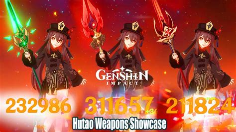 Genshin Impact - Hutao C0 Staff of Homa vs Jade Spear vs Deathmatch ...