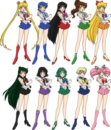 Sailor Scouts (With images) | Sailor moon character, Pretty guardian ...