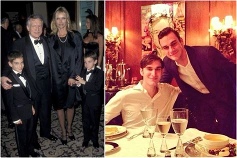 Remarkable publisher Hugh Hefner and his family: wife and children