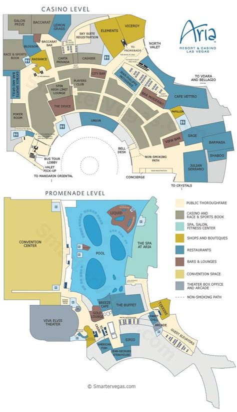 Aria Casino Property Map & Floor Plans - Las Vegas | Las vegas trip ...