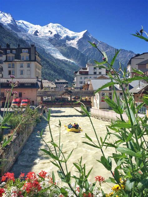 Rafting through Chamonix centre | Beautiful places to travel, Summer ...