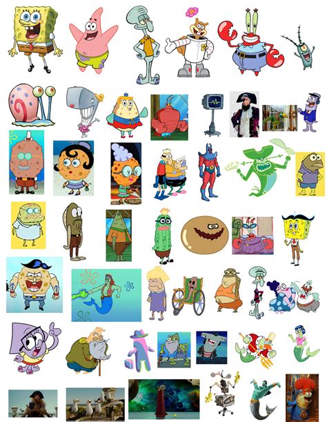 All SpongeBob SquarePants Characters by Estebanisawesome on DeviantArt