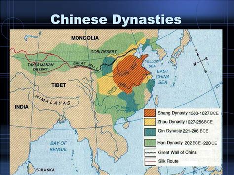 Chinese Dynasties Map