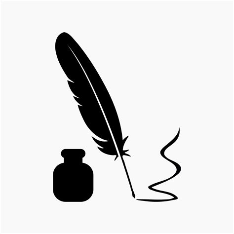 Feather Pen Clipart Black And White Car