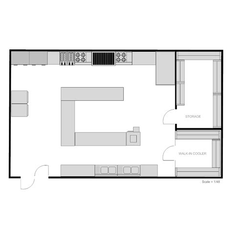 Restaurant Kitchen Floor Plan