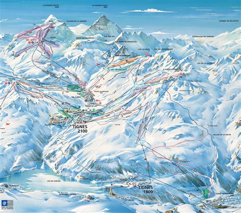 Tignes Ski Map - skiflicks.com