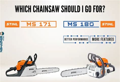 Stihl MS171 VS MS180: Which is Better? - FreshHandyman