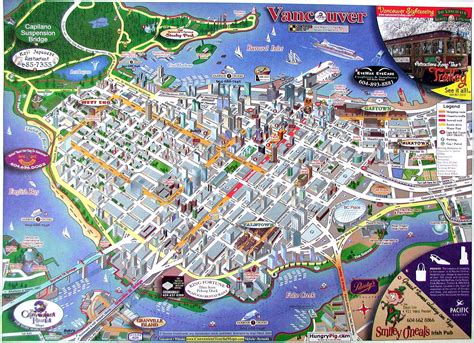 Vancouver Downtown Map - Vancouver BC • mappery Downtown Vancouver ...