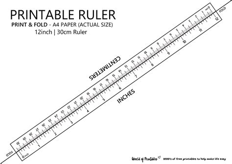 Printable Ruler - Free Accurate Ruler Inches, CM, MM - World of Printables