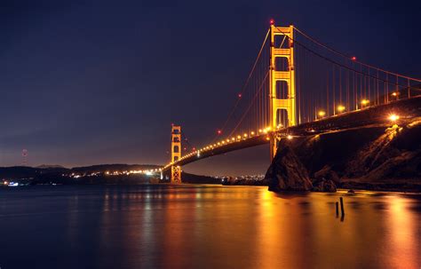 Lumegram | 27+ Splendid Golden Gate Bridge Night Wallpaper Free Download