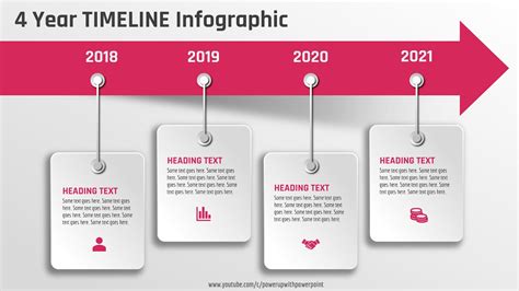 19.[PowerPoint] Create 4 step 3D TIMELINE infographic | Agenda Slide ...