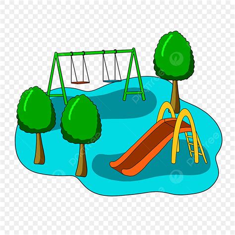 Parque Columpio Clipart PNG , Parque, Verde, Césped PNG y PSD para ...