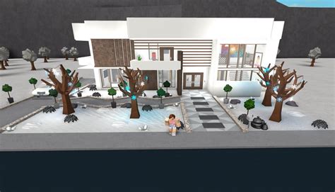 Bloxburg House Ideas Modern One Story - 160k (without car) 250k (with ...