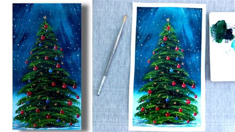 This Story Behind Easy Christmas Tree Painting Will Haunt You Forever ...