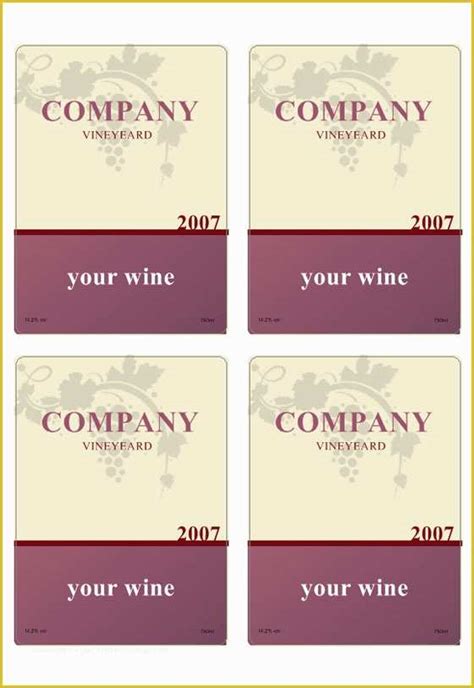 Free Wine Label Template Of Free Printable Vintage Labels Vintage Wine ...