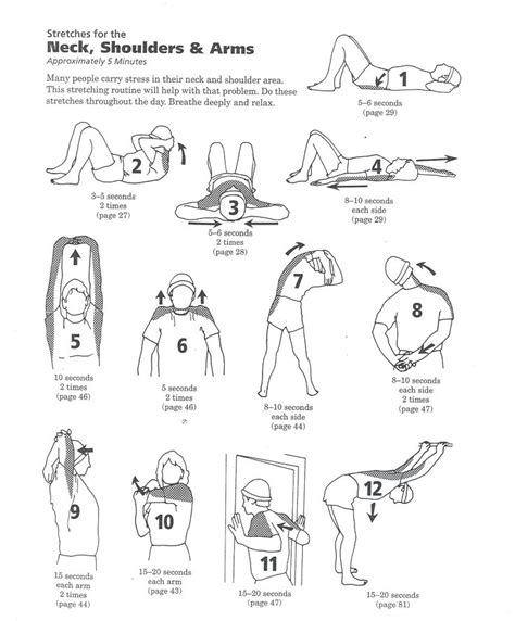 Neck and Shoulder Stretches | stretch/pain relief | Pinterest