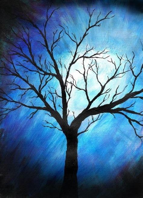 30 Easy Tree Painting Ideas for Beginners, Simple Acrylic Abstract ...