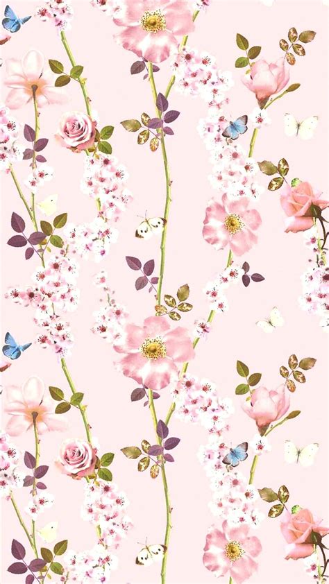 Pin by Alzira Mattos on FLORZINHAS | Pink floral wallpaper, Cute flower ...