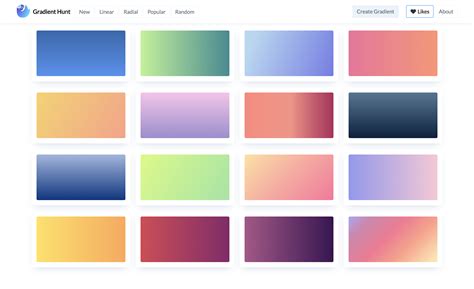 Gradient Hunt - Beautiful Color Gradients