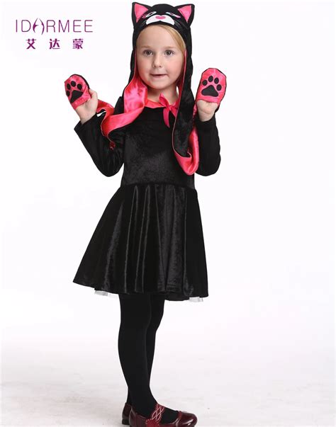 IDARMEE Halloween Costume for Kids Anime Cosplay Cute Cat Girls Fancy ...