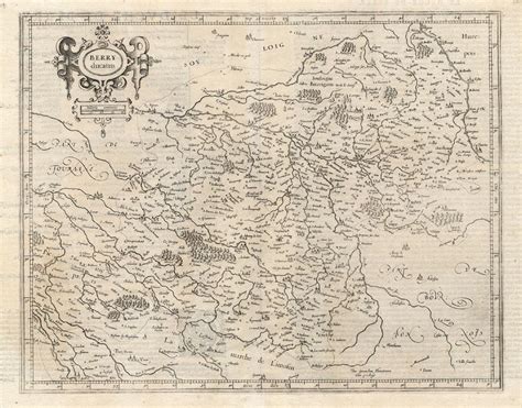 Antique Map-FRANCE-BERRY-Mercator-1600: Map | ThePrintsCollector