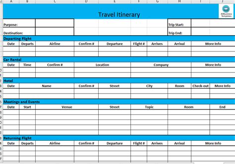 Business Travel Itinerary - Download this Basic business travel ...