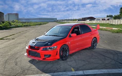 Black and red Mitsubishi Lancer Evolution wallpaper - Car wallpapers ...