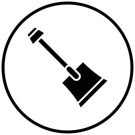 Shovel Icon Style 8758543 Vector Art at Vecteezy