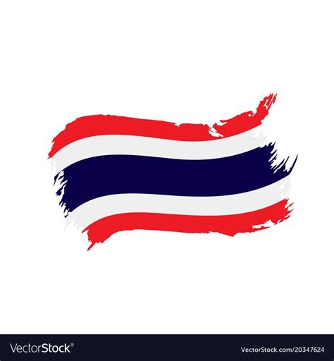 Thailand flag, vector illustration on a white background. Download a ...