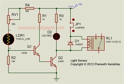 Simple Light Sensor Circuit ~ Scorpionz - Electronic Circuits and ...