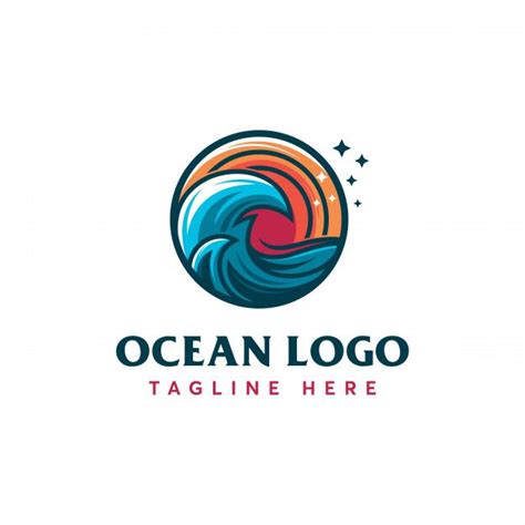 Premium Vector | Ocean logo template | Logo templates, Earth logo, Logo ...