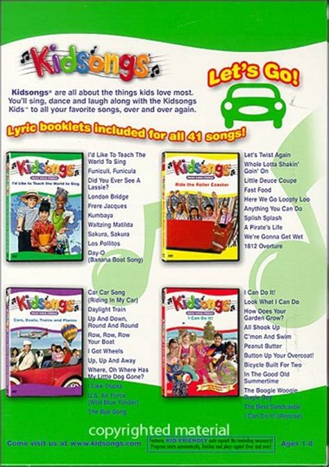 Kidsongs: Let's Go Box Set (DVD 1998) | DVD Empire