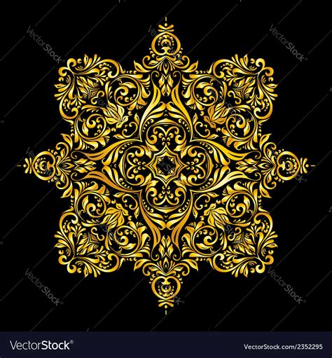 Pattern gold Royalty Free Vector Image - VectorStock