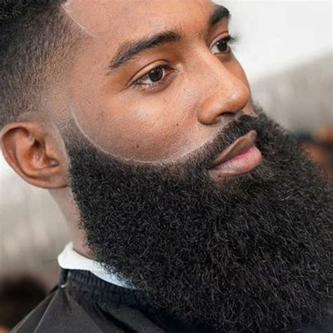 Men’s Beard Unit Afro Kinky Curl Full Beard For Black Men Heavy Density ...