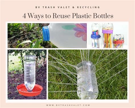 4 Ways to Reuse Plastic Bottles - BV Trash Valet & Recycling