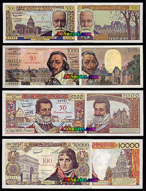 France banknotes - France paper money catalog and French currency history