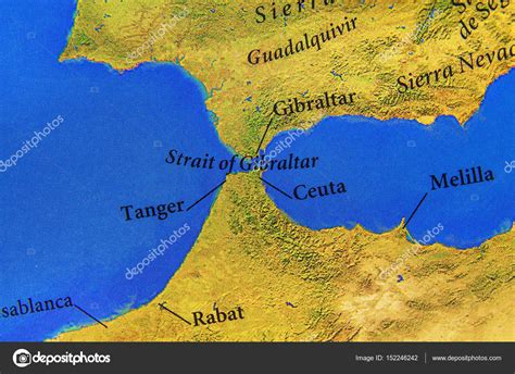 Strait Of Gibraltar Location On World Map