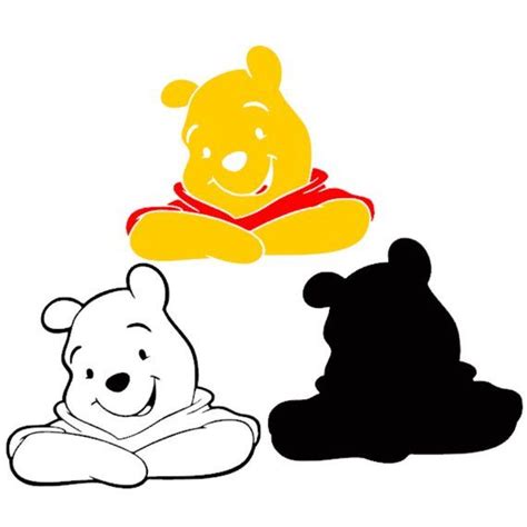 Peeking Winnie the Pooh Bear SVG Birthday Party Supplies Decorations ...